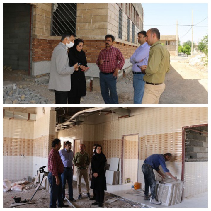 بازدید معاون اجرایی دانشگاه علوم پزشکی شیراز از پروژه های بهداشتی درخرامه