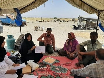 خدمات بهداشتی و درمانی به عشایر کوچ نشین درشهرستان خرامه